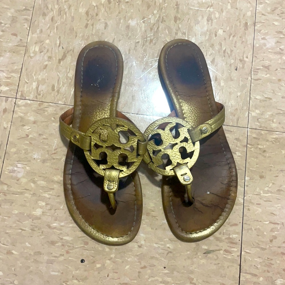 Tory Burch Miller sandals gold